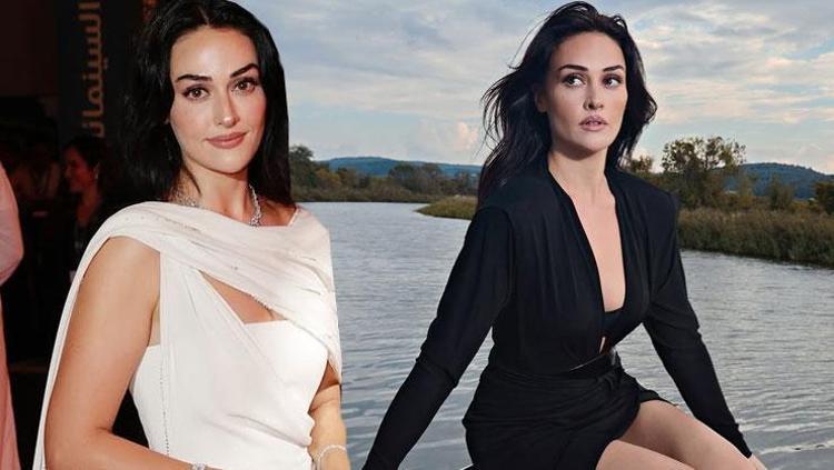 Esra Bilgiç beyazlar içinde Pozları hayran bıraktı