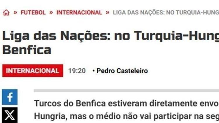 TÜRKİYE-MACARİSTAN MAÇINDA PARLAYAN BENFICA OLDU