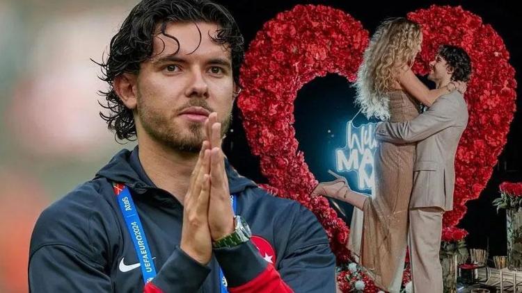Futbolcu Ferdi Kadıoğlundan sevgilisi Sera Vrije görkemli evlilik teklifi