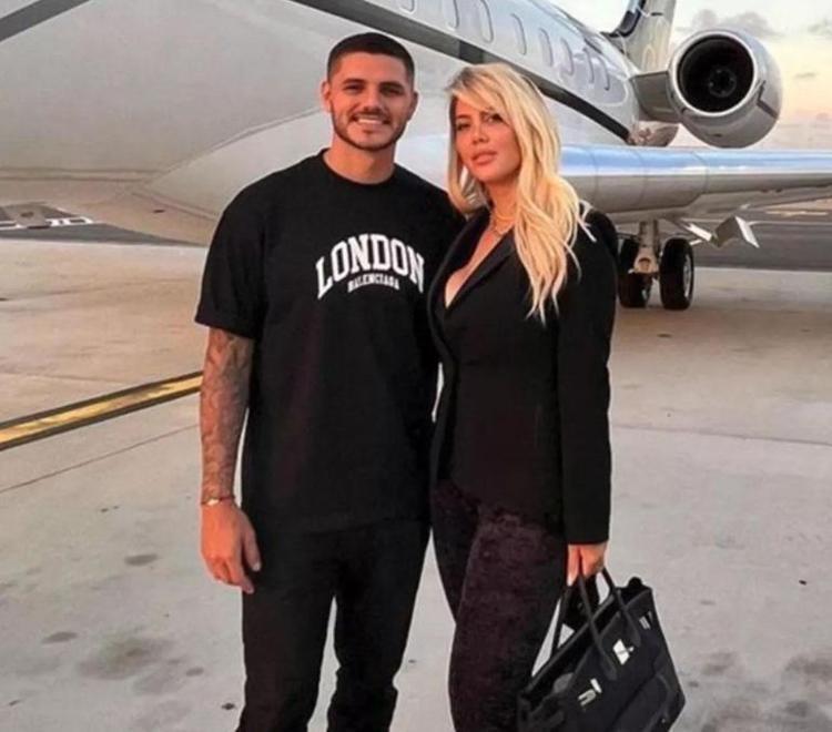Icardi ve China Suarezden aşk dolu paylaşım Romantizm tam gaz, sevgilisinin kucağına atladı