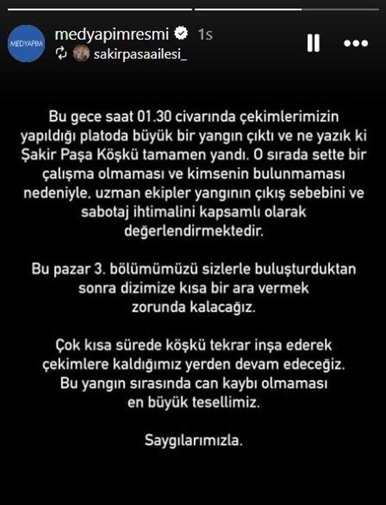ŞAKİR PAŞA KÖŞKÜ TAMAMEN YANDI