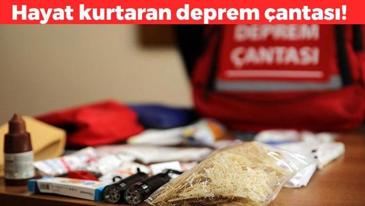 Deprem çantasında mutlaka olmalı Hayat kurtaran deprem çantası nasıl hazırlanır