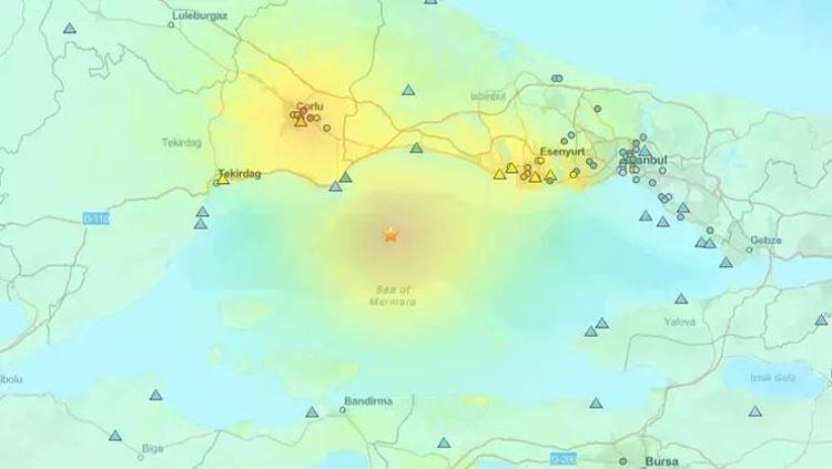 ABDli kurum tek tek listeledi Deprem hangi ilçede ne kadar hissedildi