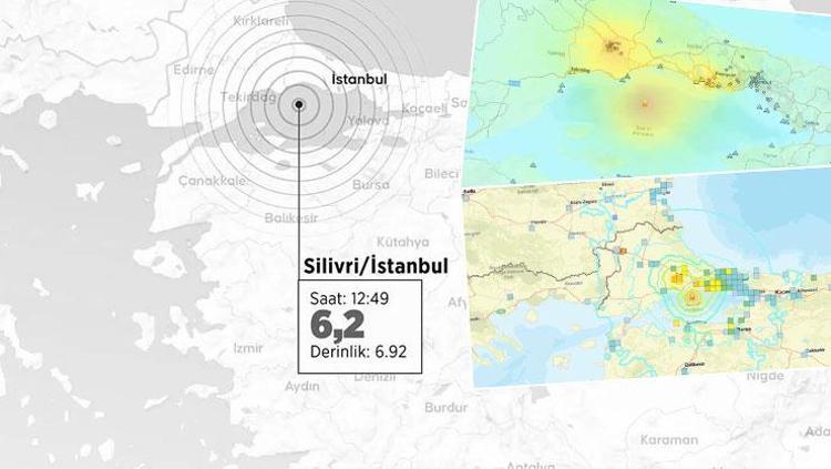 ABDli kurum tek tek listeledi Deprem hangi ilçede ne kadar hissedildi