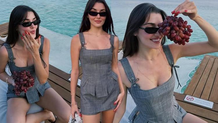 Hande Erçel tatil fotoğraflarını peş peşe paylaşınca Hakan Sabancının yanında olup olmadığı merak edildi