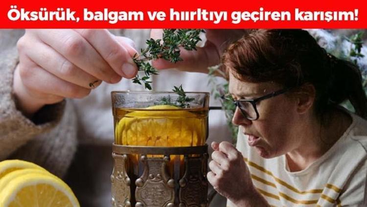 Öksürük, balgam ve hırıltının kökünü kazıyor 3 malzemeyle hazırlanıyor, 1 kaşığı bile mikropları öldürüp bronşları anında açıyor