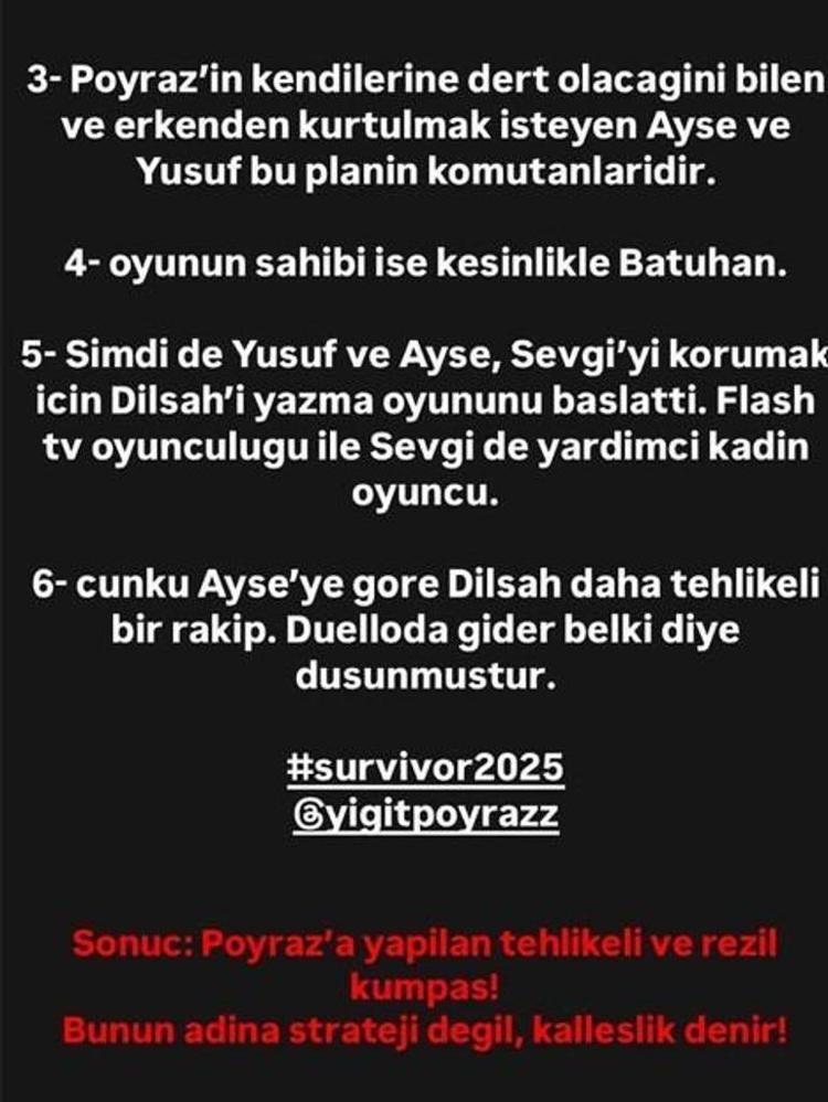 Yiğit Poyrazın elenmesiyle Pınar Sakadan olay paylaşım geldi