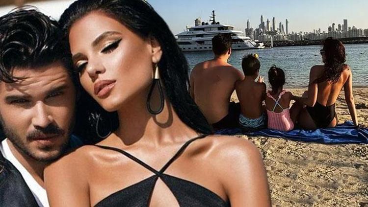 Tolgahan Sayışman ve Almeda Abazi ailecek Dubainin tadını çıkardı