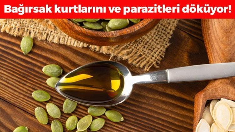 Bağırsak kurtlarını döküyor Tıkalı damarları yağ çözücü gibi açıyor, vücudu E vitamini ve çinkoya boğuyor