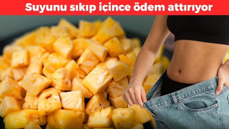 Vücuttaki ödemi bir gecede temizliyor Suyunu sıkıp bardak bardak için: Bel ve basendeki yağları eritiyor, sabahları tartıda fark yaratıyor