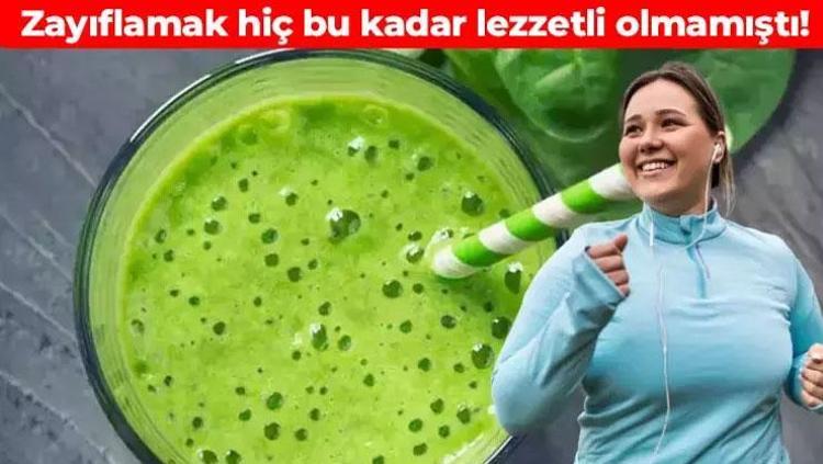 Yağ yaktıran yeşil karışım İçtiğiniz anda fazla kilolardan kurtarıyor: Göbeği dümdüz yapıyor