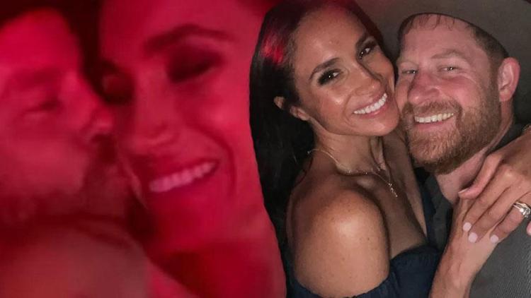 Meghan Markle, Beyonce konserinde Prens Harry öpücüklere boğdu