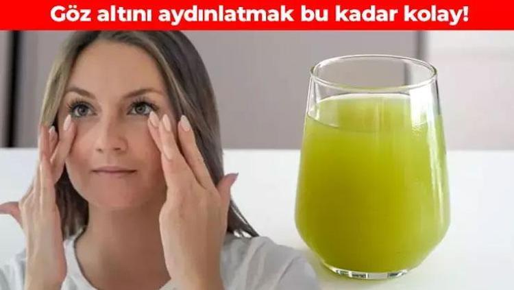 Suyunu sıkıp göz altına sürün Morlukları ay gibi parlatıyor, göz altı torbalarını silip süpürüyor