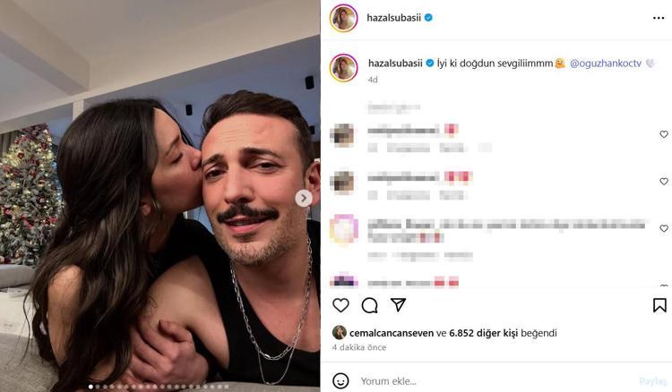 Doğum gününde aşka geldi Hazal Subaşından Oğuzhan Koça romantik kutlama