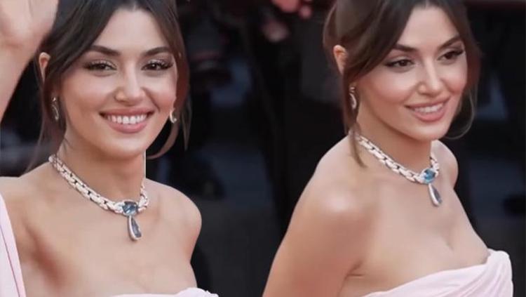 Hande Erçel, Cannesde kırmızı halının yıldızı oldu