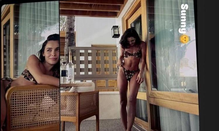 Hem aşkı hem de formu zirvede Hafsanur Sancaktutan bikinisiyle yaza erken girdi