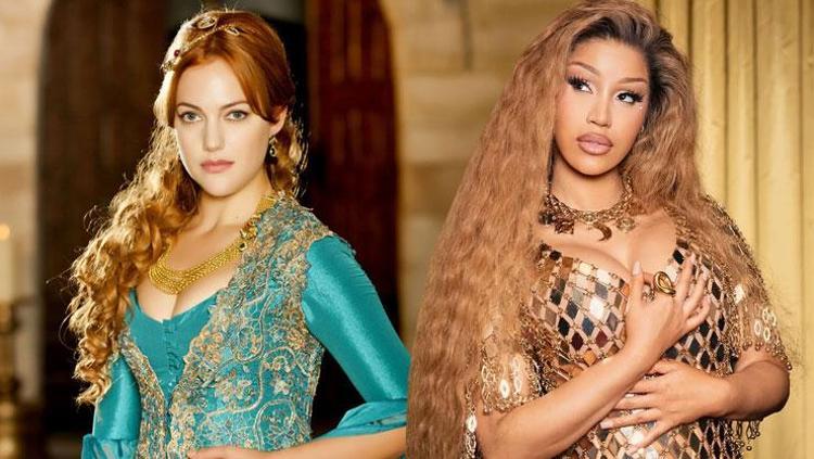 Muhteşem Yüzyıl hayranı çıkmıştı Cardi Bden Hürrem Sultanlı gönderme