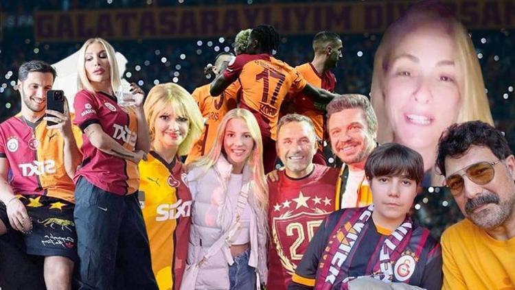 Ünlü isimler şampiyonluğu kutladı Galatasarayın 5. yıldız sevinci