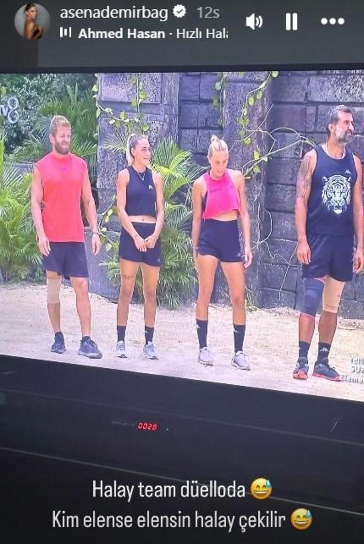 İsmail Balaban Survivordan elendi Asena Demirbağ sevinçten halay çekti