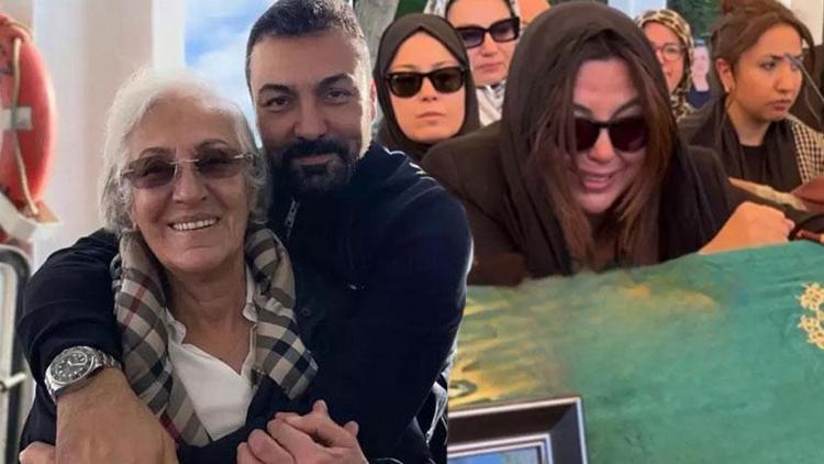 Aslı Hünel ve Saruhan Hünelin gözyaşları sel oldu Anneye veda...