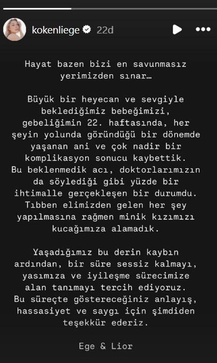 NADİR BİR KOMPLİKASYONLA KAYBETTİK