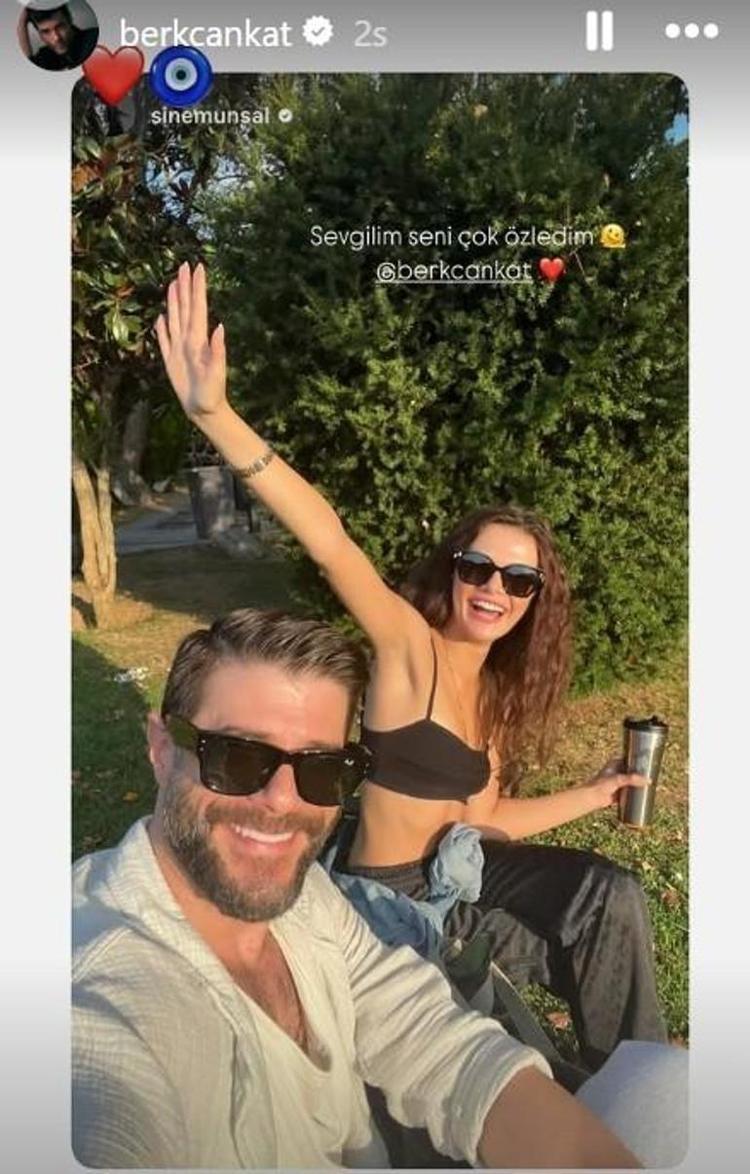 Cannesda aşka geldi Uzak Şehirin Alyası Sinem Ünsaldan romantik paylaşım