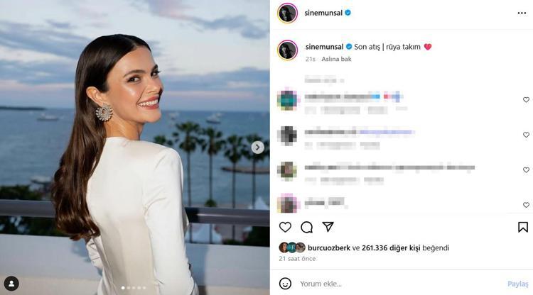 Sinem Ünsal Cannesda fırtına estirdi Pozlarıyla hayran bıraktı