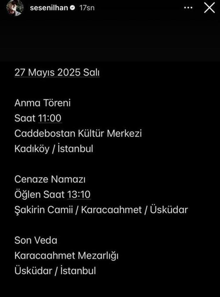 CENAZE TÖRENİ DETAYLARI BELLİ OLDU