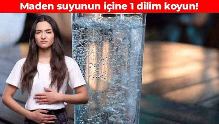 Maden suyunun içine 1 dilim koyun Böbrekleri makine gibi çalıştırıyor: Kalsiyum, magnezyum ve potasyum deposu