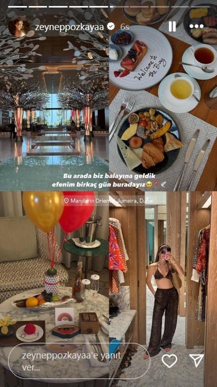 BALAYI İÇİN DUBAİYE GİTTİLER