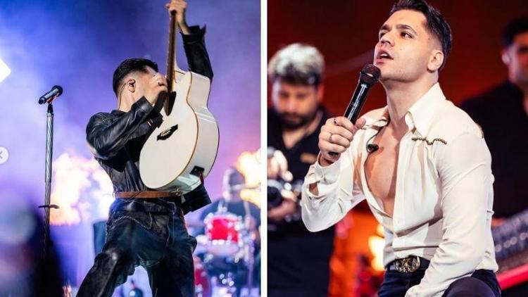 Emir Can İğrekin dekolteli sahne kıyafeti sosyal medyada olay oldu