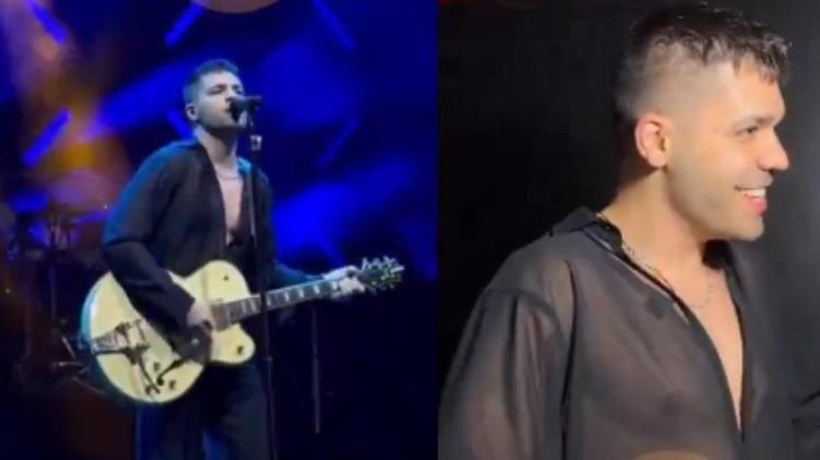 Emir Can İğrekin dekolteli sahne kıyafeti sosyal medyada olay oldu