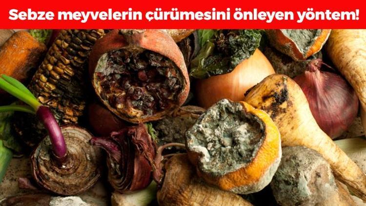 Meyve ve sebzelerin çürümesini engelliyor 1 parça kullanmak yetiyor: Haftalarca tazecik kalıyor