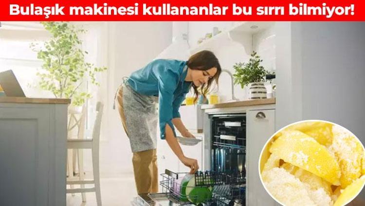 Bulaşık makinesine 1 dilim koyun Cihazdaki kireci silip süpürüyor, çatal ve kaşıkları parıl parıl parlatıyor