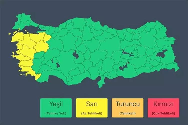 9 İLDE KUVVETLİ RÜZGAR VE FIRTINA BEKLENİYOR