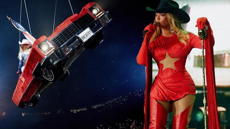 Beyonce ‘uçan arabanın’ arızalanmasının ardından facianın eşiğinden döndü