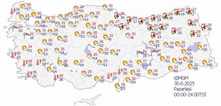 Meteoroloji alarm verdi Sıcaklıklar düşüyor, sağanak yolda