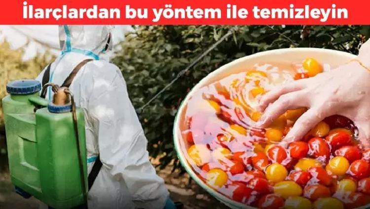 Meyve ve sebzelerdeki tarım ilaçlarını söküp atıyor Alır almaz bu yöntemi uygulayın: Saatlerce yıkamaya son veriyor, ilaçlardan arındırıyor