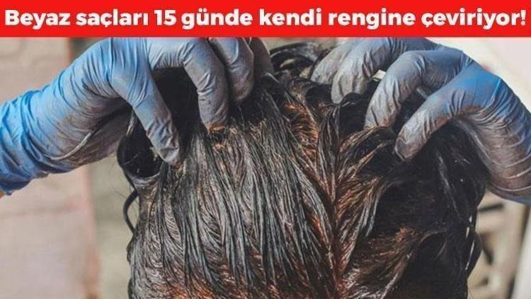 Beyaz saçları 15 günde kendi rengine çeviriyor Saç boyasına son, beyaz saçlardan kurtulmak çok kolay