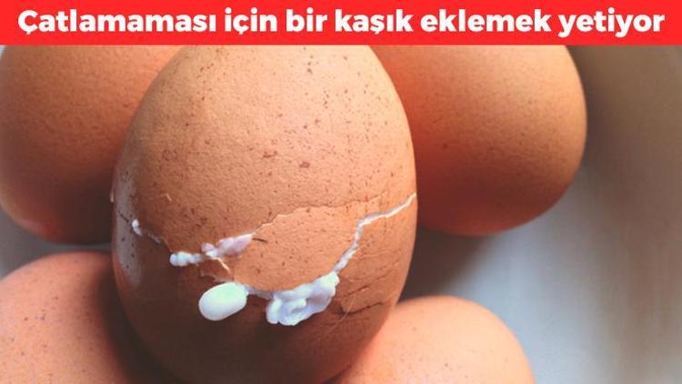 Yumurta kaynatırken artık patlamayacak Fokur fokur kaynasa bile hiçbir şey olmuyor: Bir çay kaşığı eklemek yetiyor