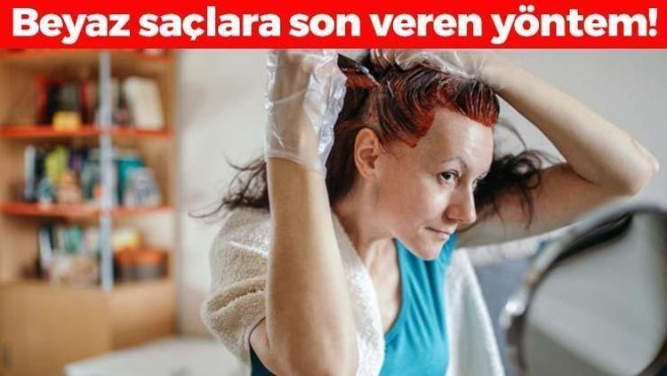 Kuaföre gitme derdine son Beyaz saçları kendi rengine döndürüyor, saç boyasına para vermeden dipleri anında eşitliyor