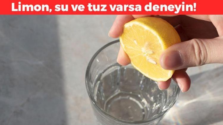 Limon, maden suyu ve tuz varsa deneyin Mideyi zararlı kalıntılardan arındırıyor