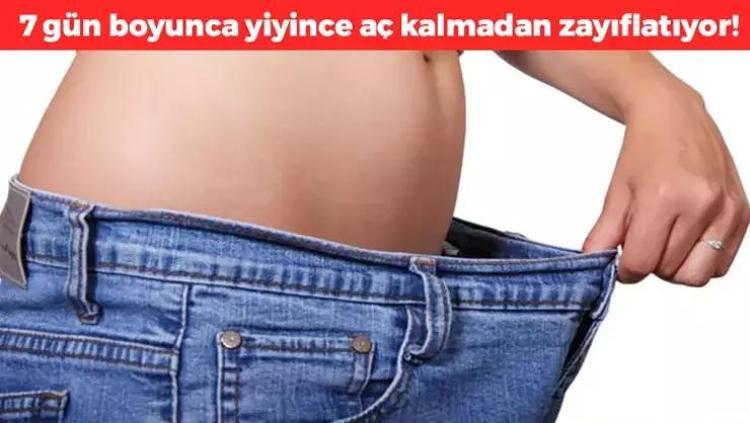 1 hafta boyunca için 7 günde 7 kilo verdiriyor, aç kalmadan zayıflatıyor, kaşık kaşık yiyince yağları cayır cayır yakıyor
