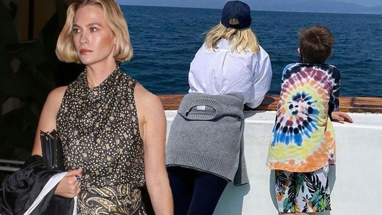 Ünlü oyuncu January Jones oğlunun babasının kim olduğunu yıllardır saklıyor