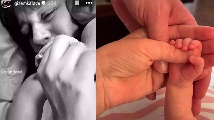 BEBEĞİNİ KUCAĞINA ALDI