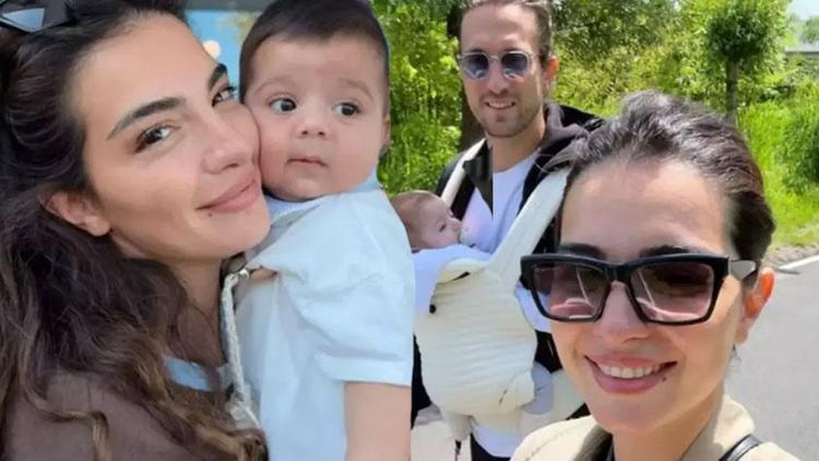Melisa Aslı Pamuktan Monacoda aile pozu