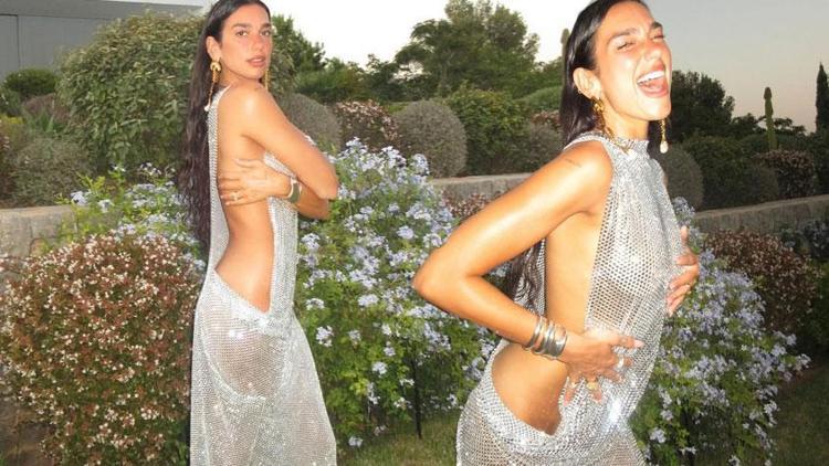 Dua Lipa doğum gününde giydiği elbiseyle büyüledi