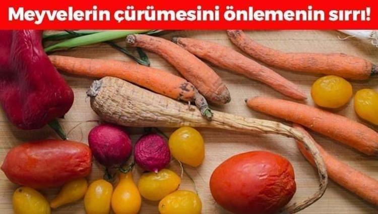 Meyve sebzelerin çürümesini engelleyen yöntem 1 kaşığı yeterli oluyor, haftalarca tazecik kalmasını sağlıyor
