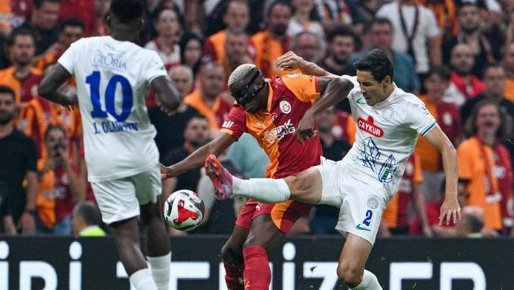 Galatasaray Çaykur Rizespor maçında 3 puan 3 golle geldi Aslan milli araya kayıpsız girdi
