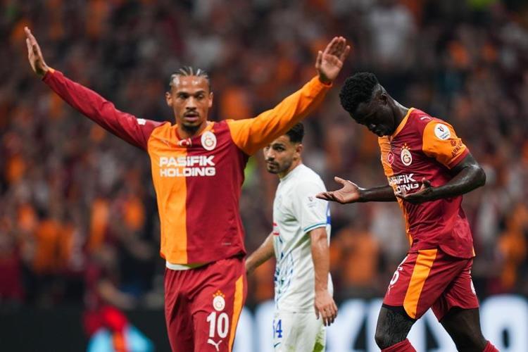 Galatasaray Çaykur Rizespor maçında 3 puan 3 golle geldi Aslan milli araya kayıpsız girdi